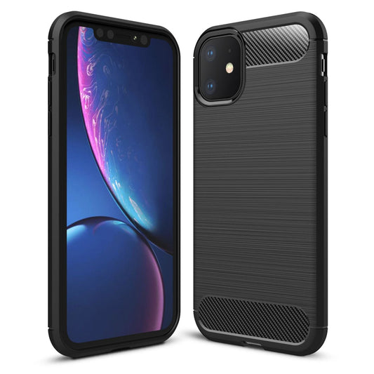 NALIA Handyhülle für Apple iPhone 11 Hülle, Karbon Optik Stylische Handyhülle