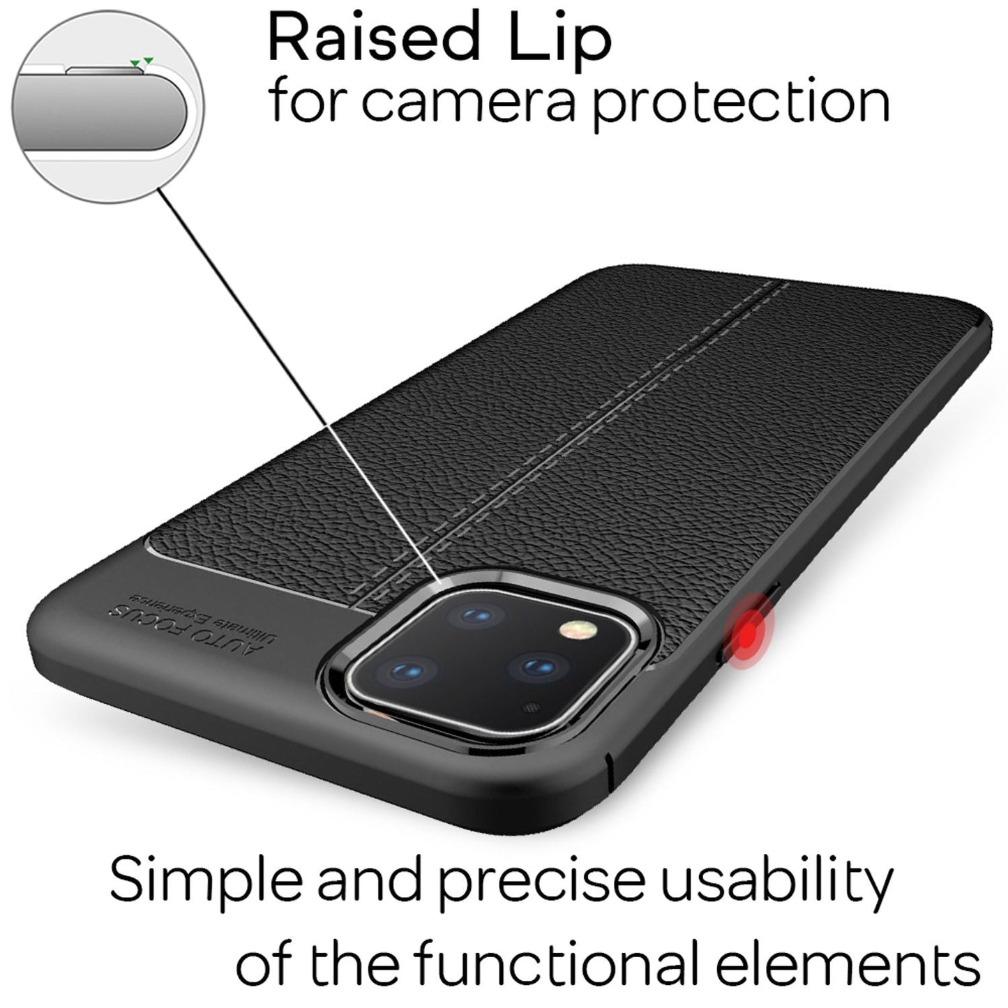 Husă NALIA cu aspect de piele: Protecție și stil cu aspect de piele - Protecție TPU, absorbție a șocurilor, subțire