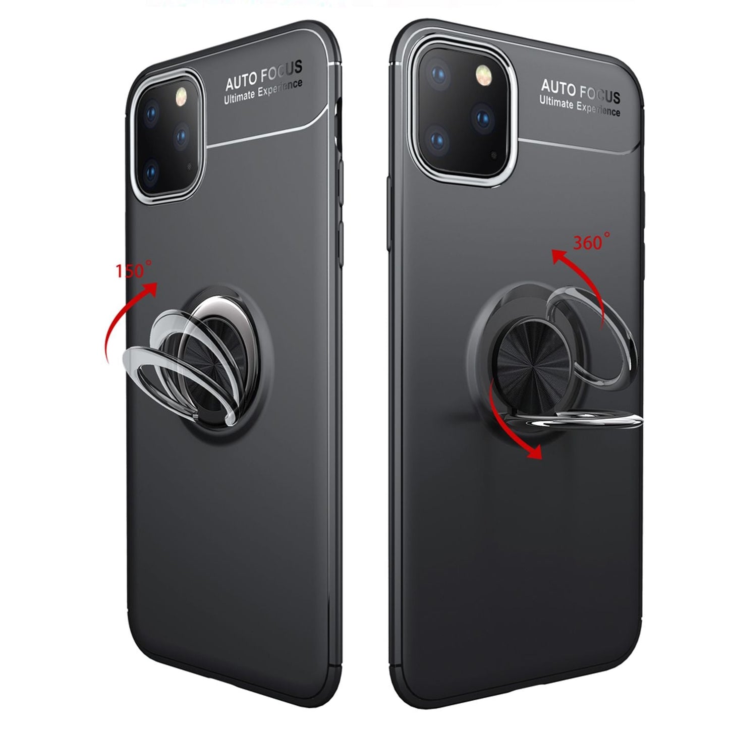 NALIA Ring Hülle für iPhone 11 Pro, Schutz Cover Magnetisch Silikon Case Bumper