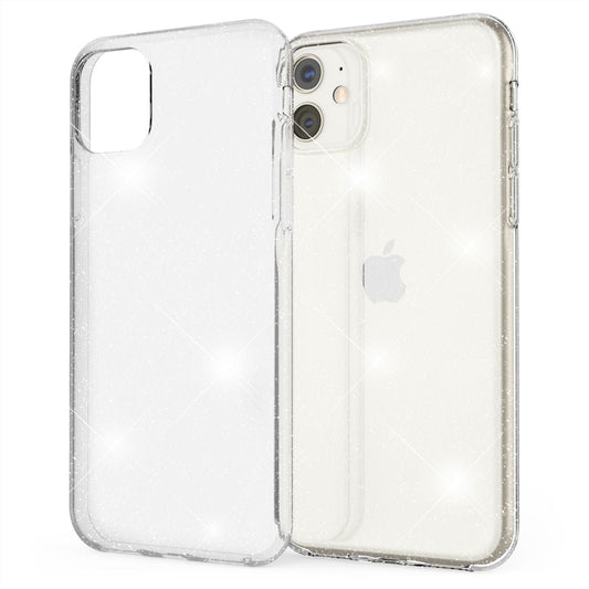NALIA Glitzer Handyhülle für Apple iPhone 11 Hülle, Bling Silikon Handyhülle Cover