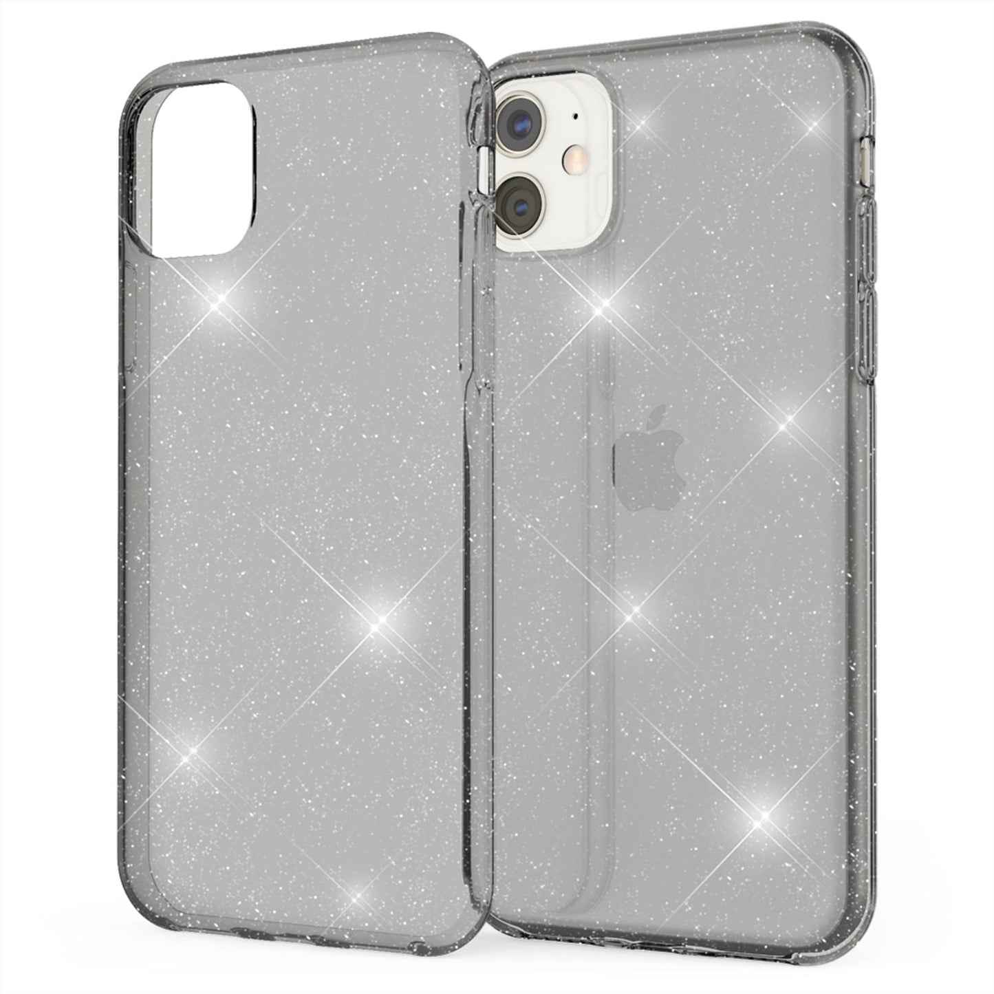 NALIA Glitzer Handyhülle für Apple iPhone 11 Hülle, Bling Silikon Handyhülle Cover
