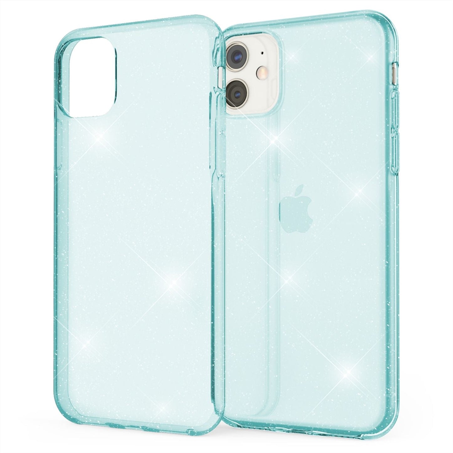 NALIA Glitzer Handyhülle für Apple iPhone 11 Hülle, Bling Silikon Handyhülle Cover