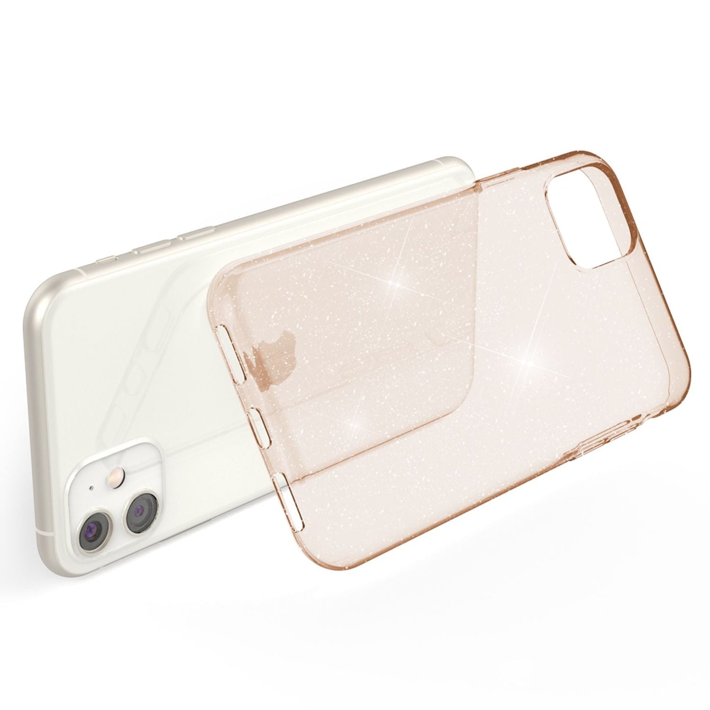 NALIA Glitzer Handyhülle für Apple iPhone 11 Hülle, Bling Silikon Handyhülle Cover