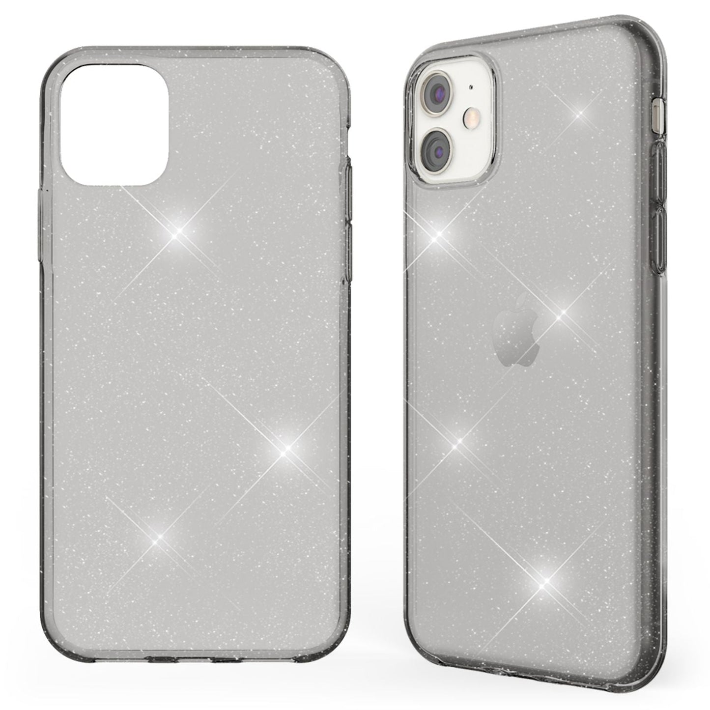 NALIA Glitzer Handyhülle für Apple iPhone 11 Hülle, Bling Silikon Handyhülle Cover