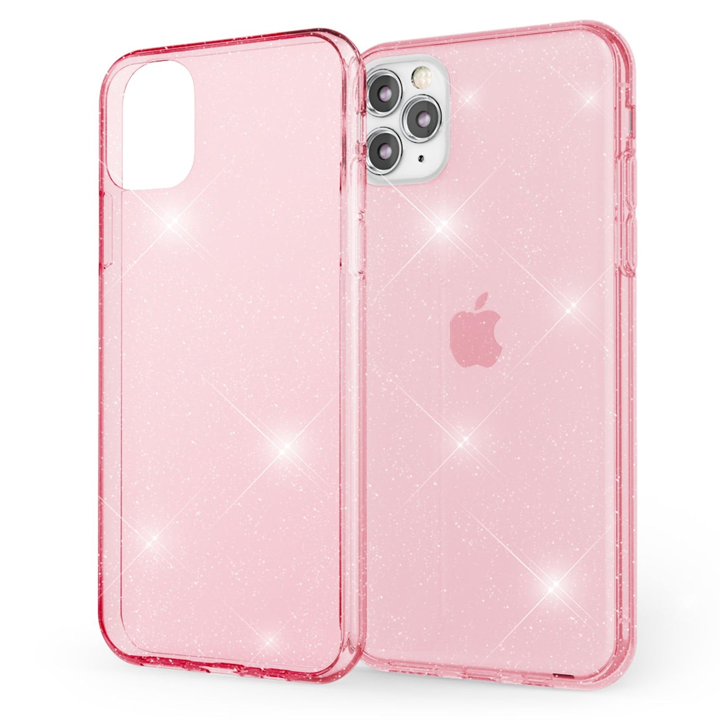 NALIA Glitzer Handy Hülle für iPhone 11 Pro Max, Schutz Case Cover Tasche Bumper