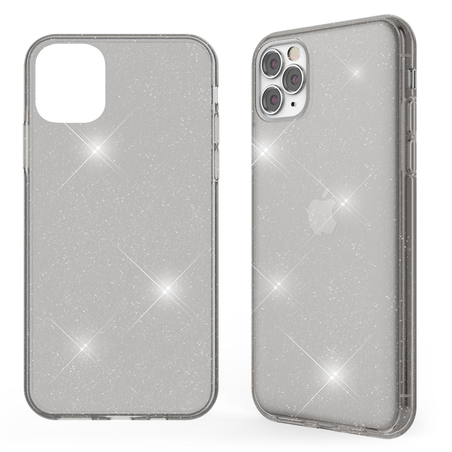 NALIA Glitzer Handy Hülle für iPhone 11 Pro Max, Schutz Case Cover Tasche Bumper