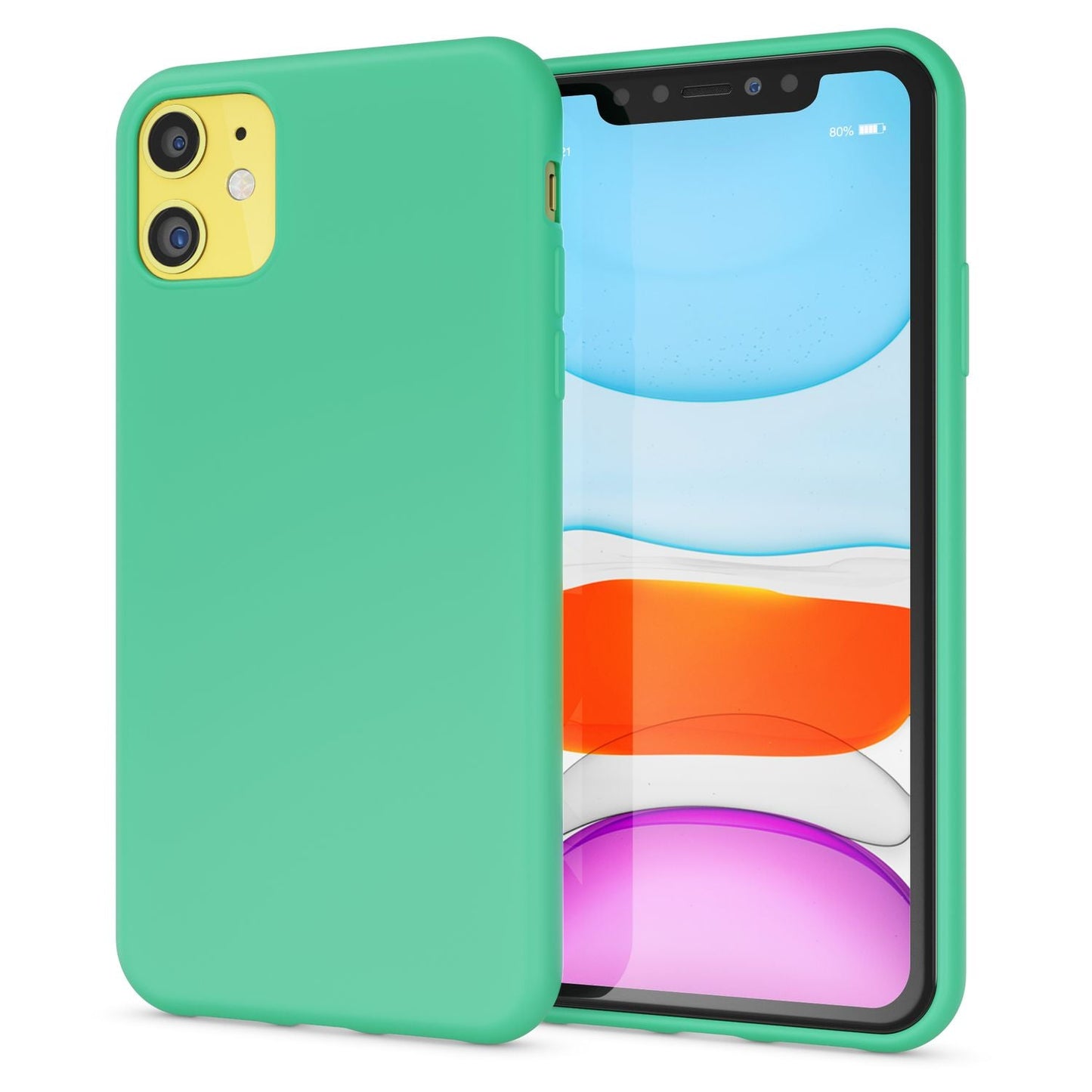 NALIA Neon Case Neonfarben - Kapazität iPhone 11, Größe 6,1 Zoll