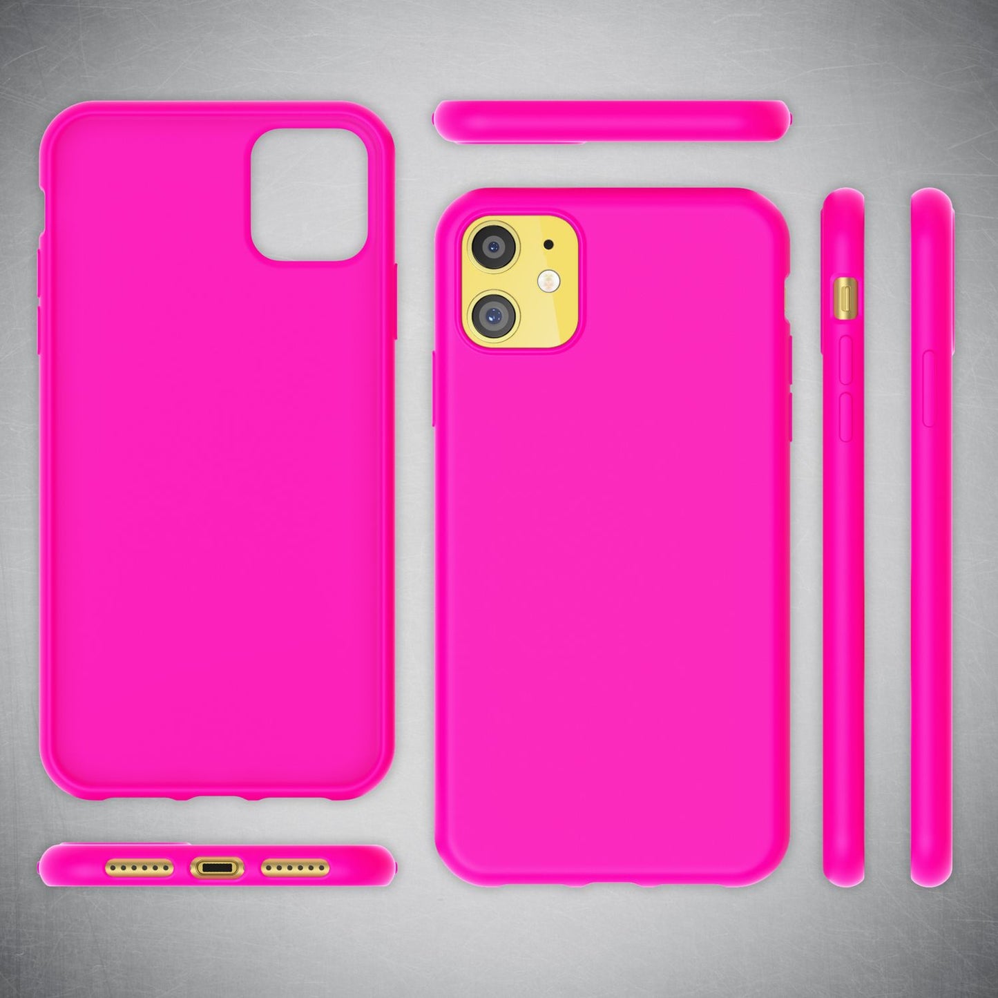 NALIA Neon Case Neonfarben - Kapazität iPhone 11, Größe 6,1 Zoll