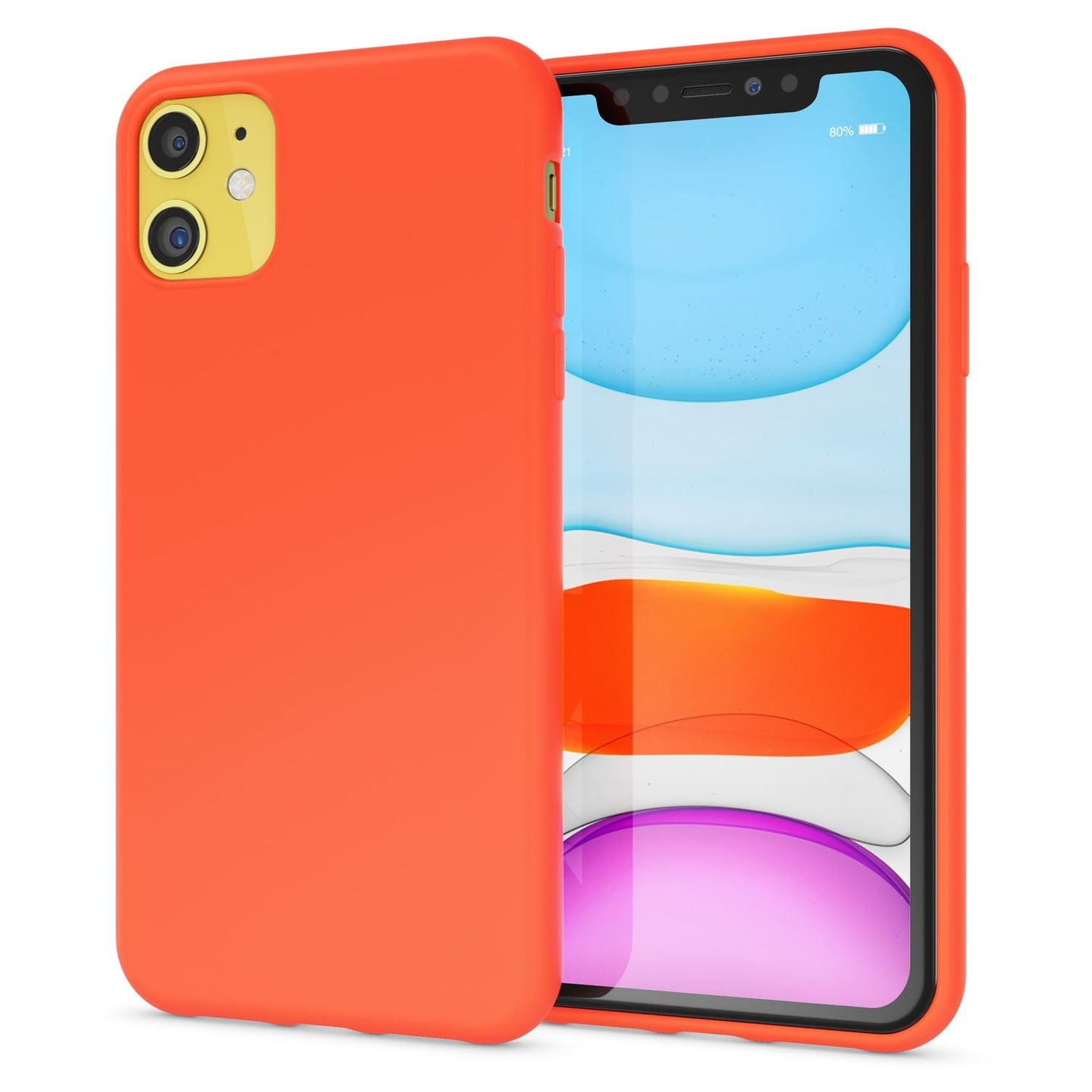 NALIA Neon Case Neonfarben - Kapazität iPhone 11, Größe 6,1 Zoll