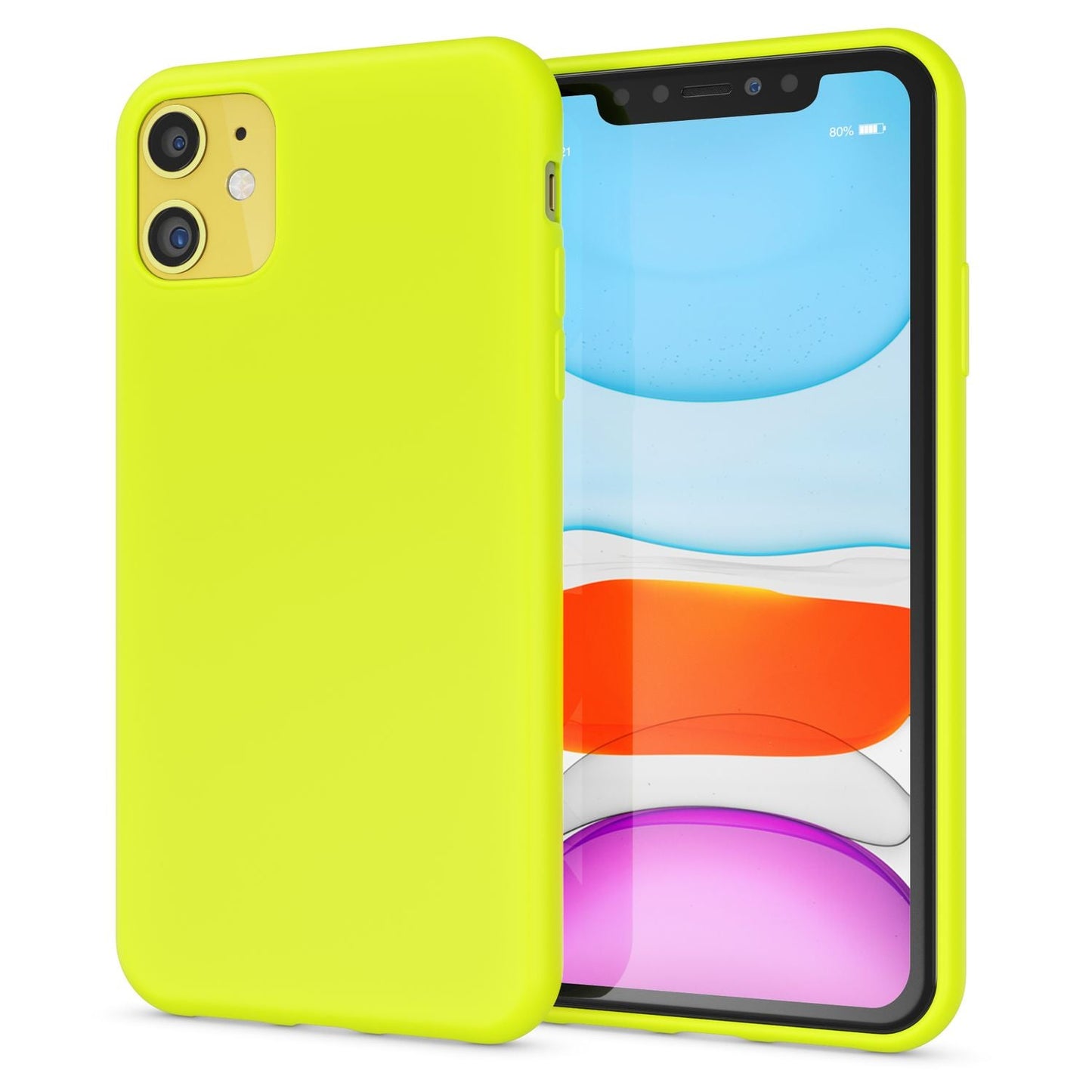 NALIA Neon Case Neonfarben - Kapazität iPhone 11, Größe 6,1 Zoll