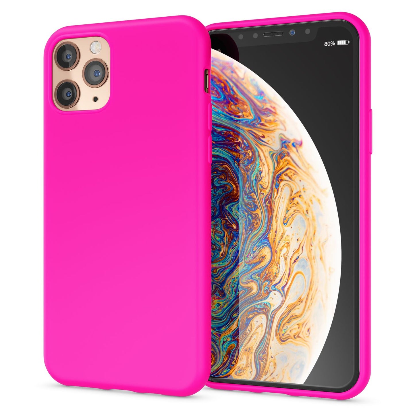 NALIA Neon Hülle - TPU Silikon Schutz, Passgenau Für iPhone 11 Pro Max, Neonfarben