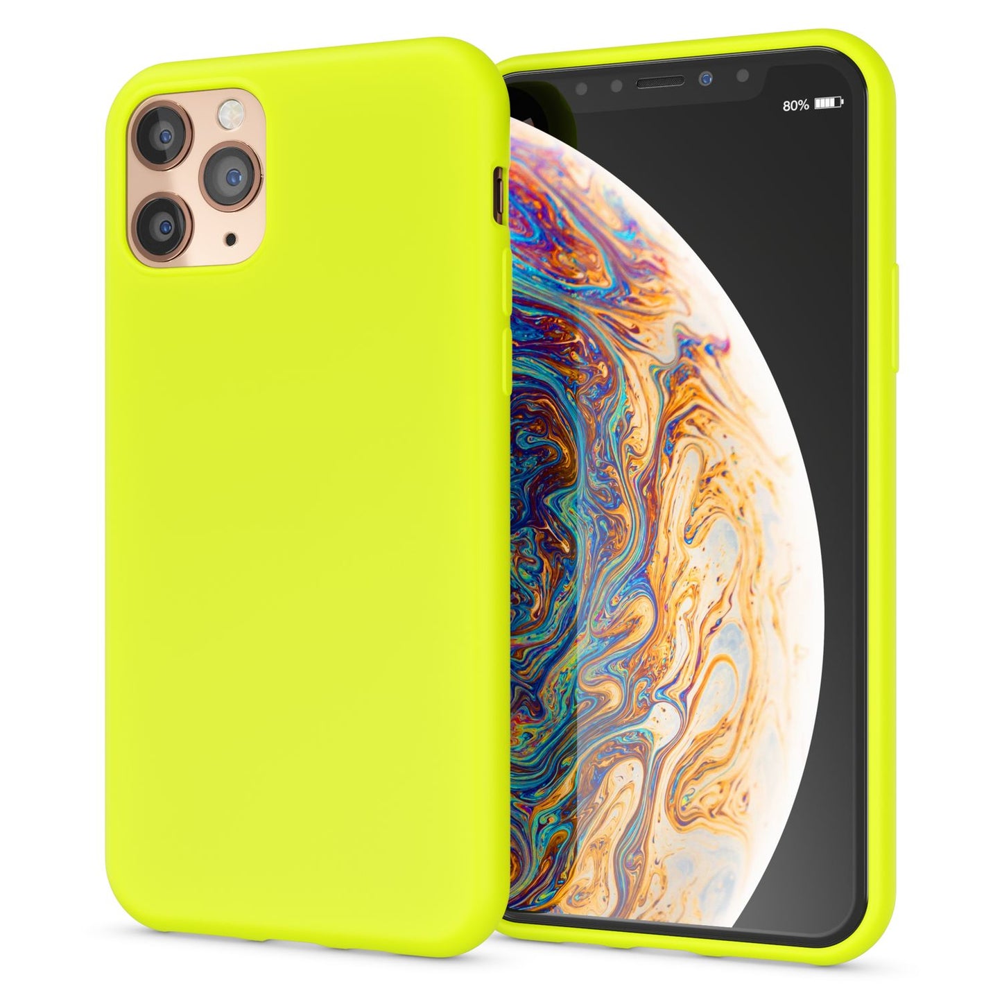 NALIA Neon Handy Hülle IPhone 11 Pro Strahlende Farben - Silikon Bumper Dicke 1,2 Mm Gewicht 9 g