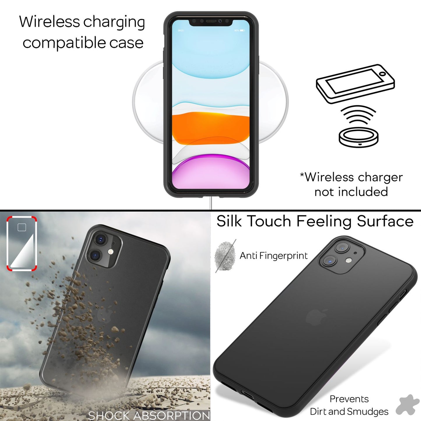 Husă de telefon NALIA pentru iPhone 11, husă rigidă și husă de protecție din silicon