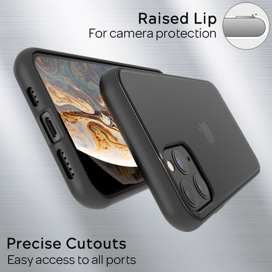 NALIA Handy Hülle für iPhone 11 Pro Max, Hard case & Silikon Bumper Cover Schutz