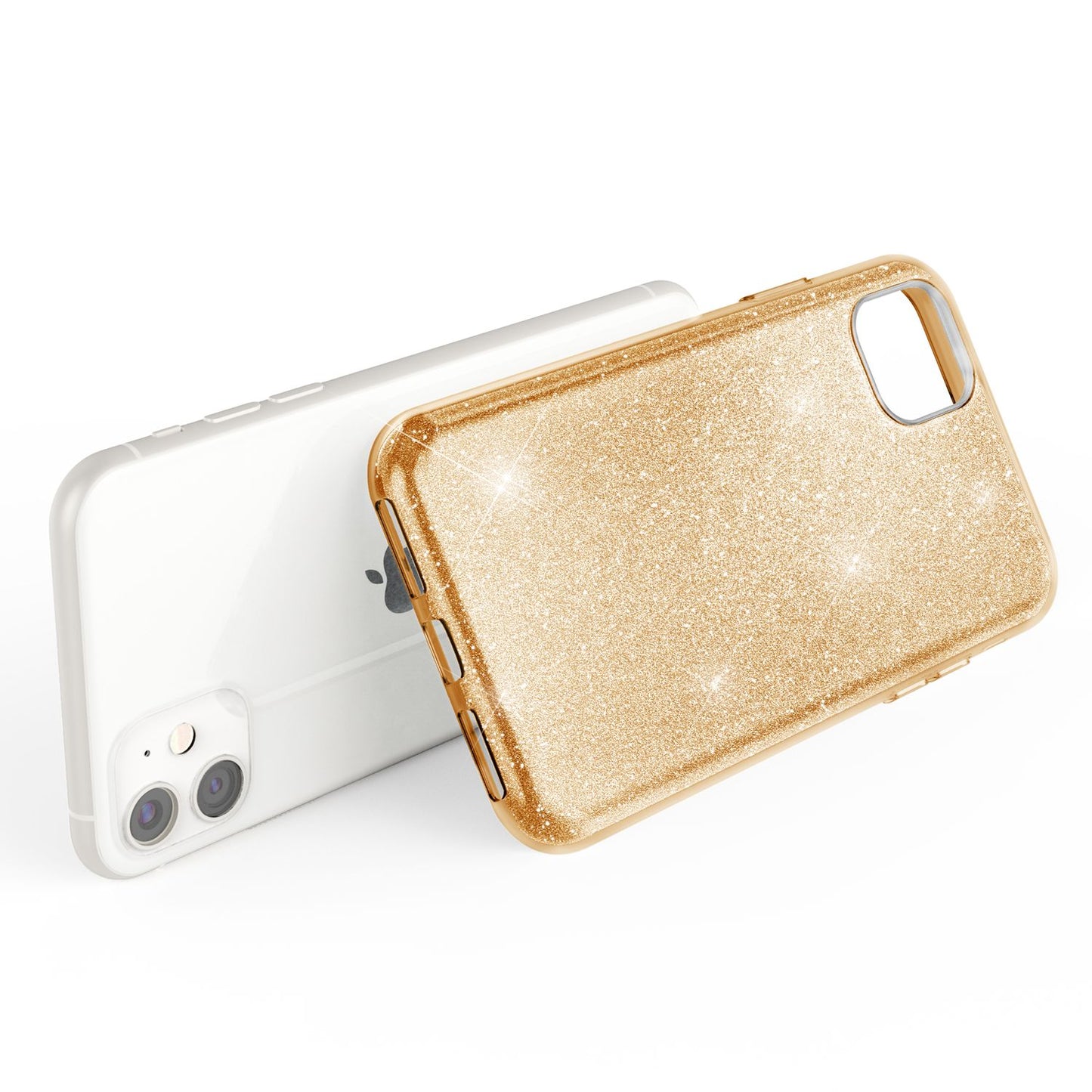 NALIA Glitzer Handyhülle kompatibel mit iPhone 11, Diamant Glitzer Handyhülle Bling Cover