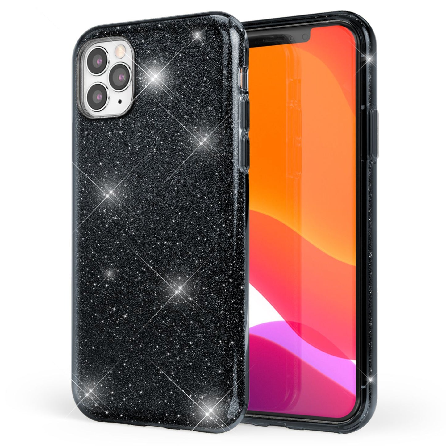 NALIA Glitzer Handyhülle kompatibel mit iPhone 11 Pro Max, Diamant Glitzer Handyhülle Bling