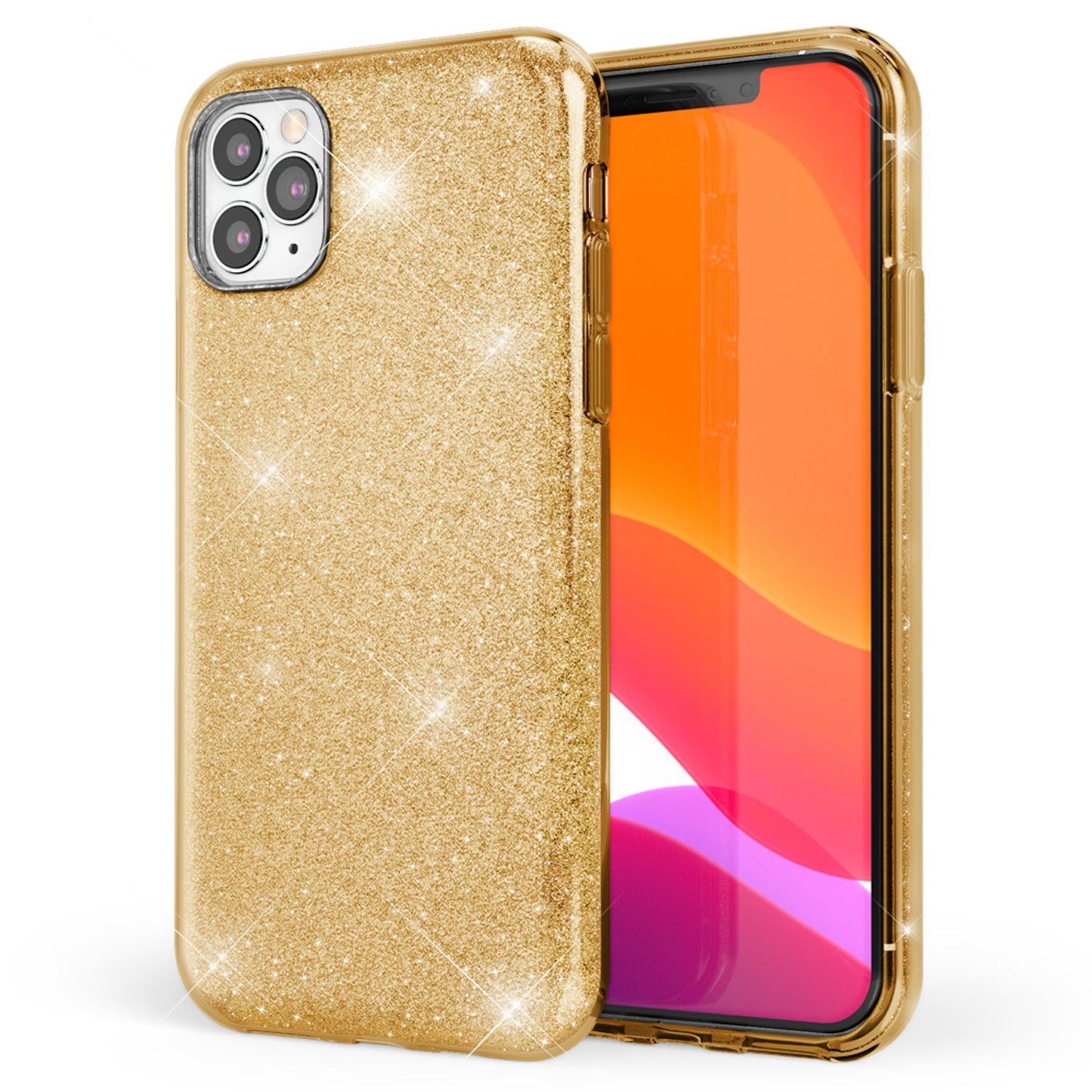 NALIA Glitzer Handyhülle kompatibel mit iPhone 11 Pro Max, Diamant Glitzer Handyhülle Bling
