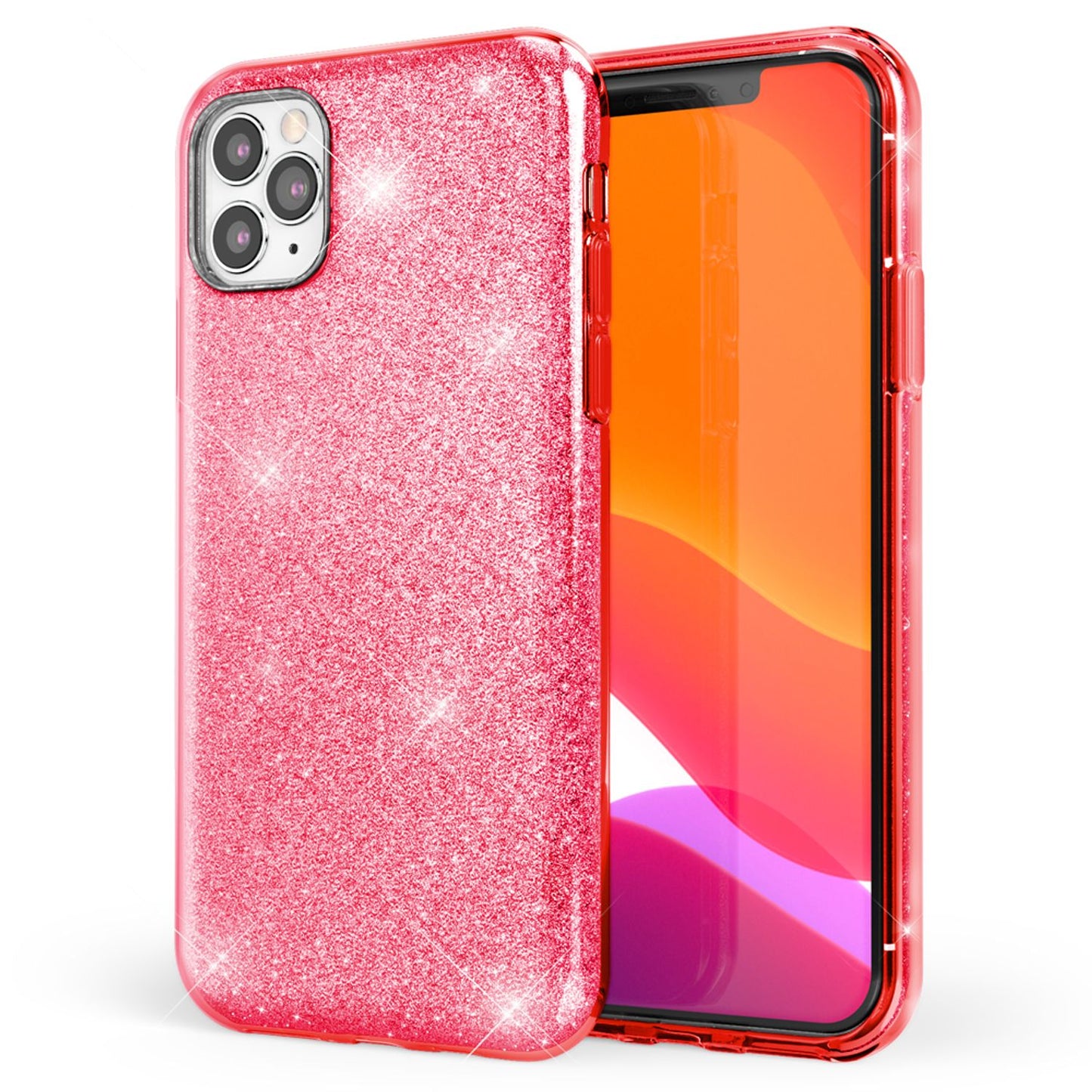 NALIA Glitzer Handyhülle kompatibel mit iPhone 11 Pro Max, Diamant Glitzer Handyhülle Bling