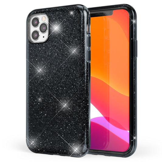 NALIA Glitzer Handyhülle kompatibel mit iPhone 11 Pro, Diamant Glitzer Handyhülle Cover