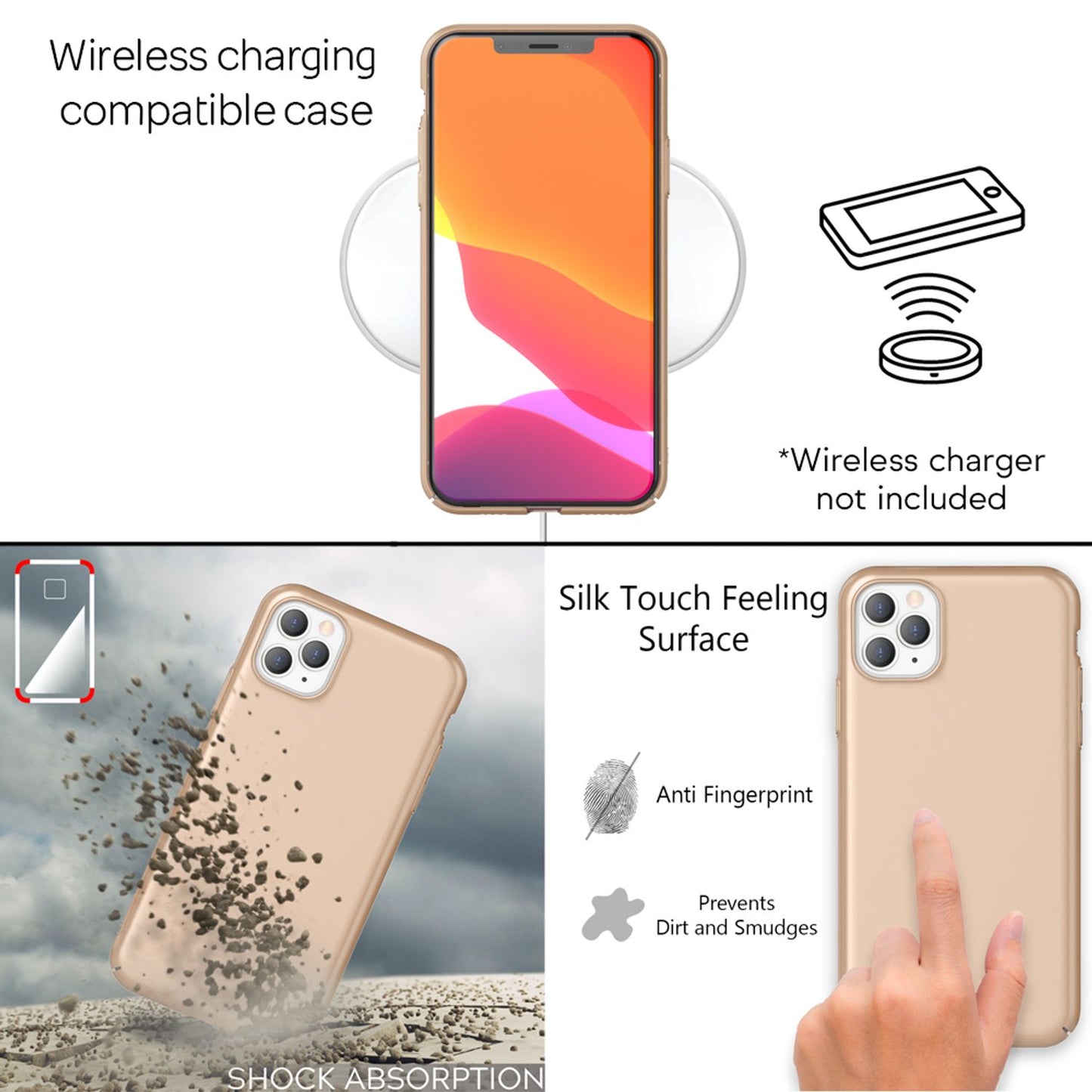 NALIA Handyhülle iPhone 11 Pro Max Ultraleicht - Dicke 0,5 mm Passgenau Kratzschutz