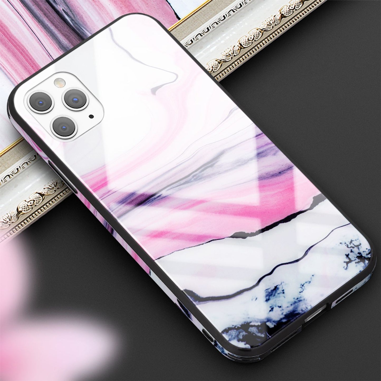 NALIA Hartglas Hülle IPhone 11 Pro Max - 9H Glas, Marmor, Passform