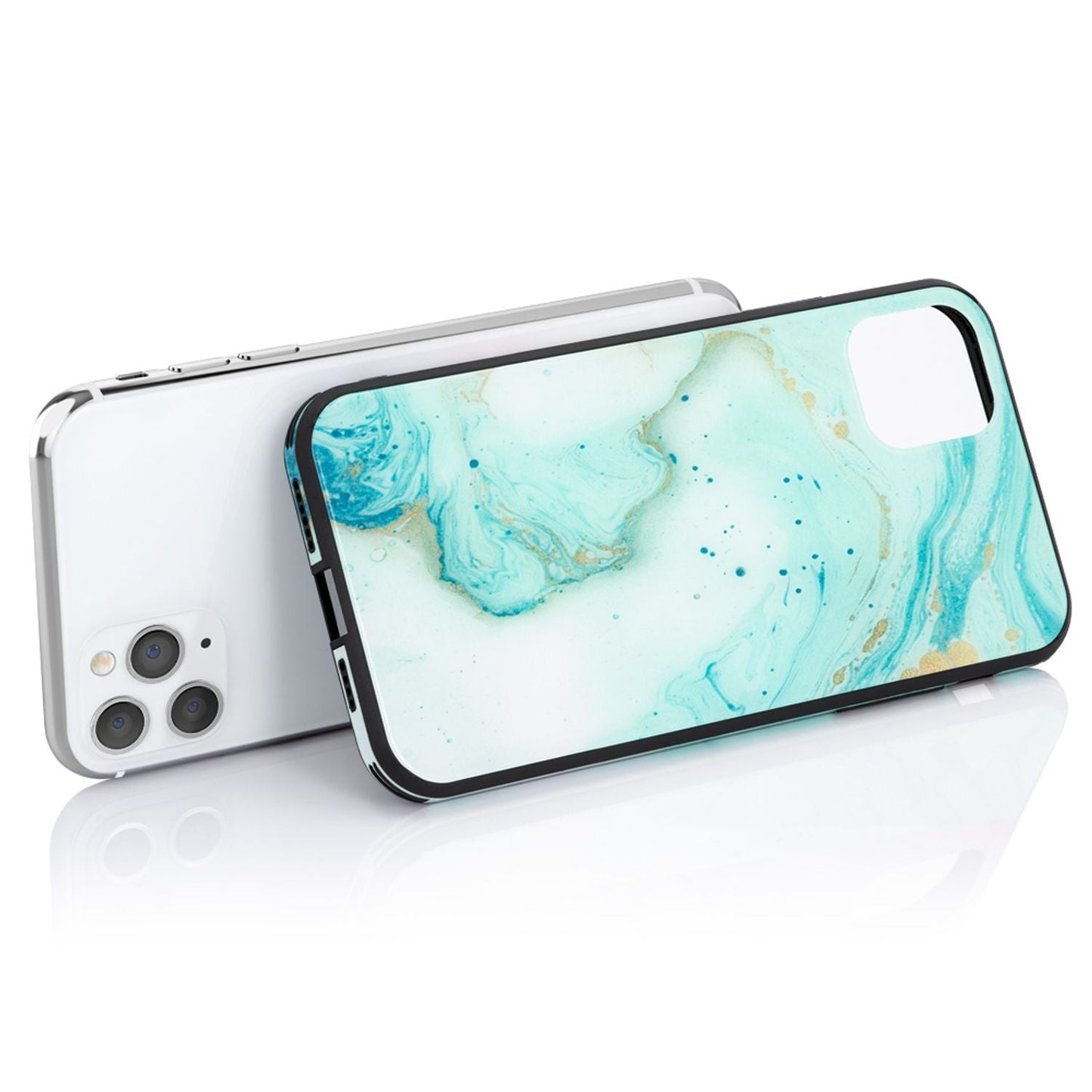 NALIA Hartglas Hülle IPhone 11 Pro Max - 9H Glas, Marmor, Passform