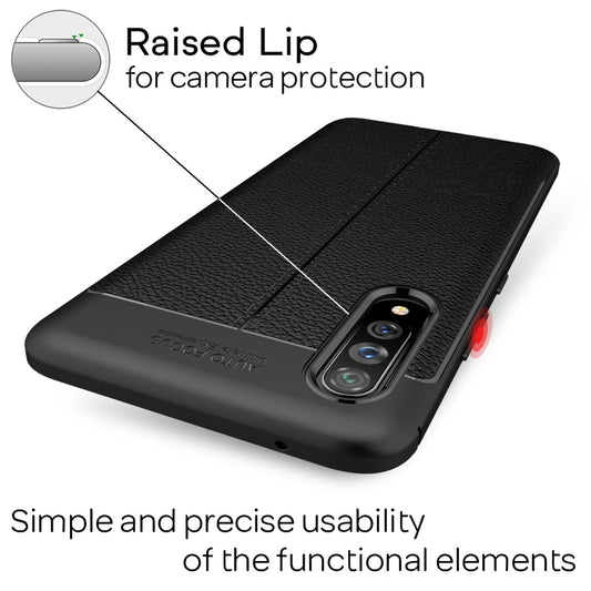 NALIA Handyhülle für Samsung Galaxy A90 5G Hülle, Stylische Leder Handyhülle