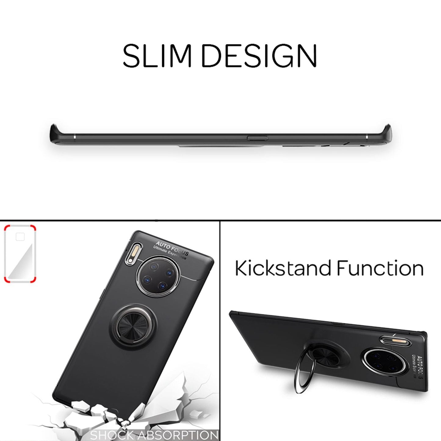 NALIA Ring HandyHandyhülle für Huawei Mate 30 Pro / Mate 30 Pro 5G Handyhülle mit Halter