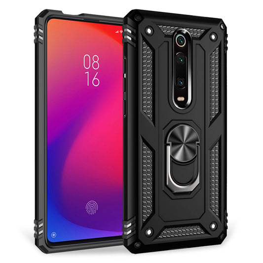 NALIA Ring Case für Xiaomi Mi 9T / 9T Pro Hülle, Stoßfeste Handyhülle mit Halter