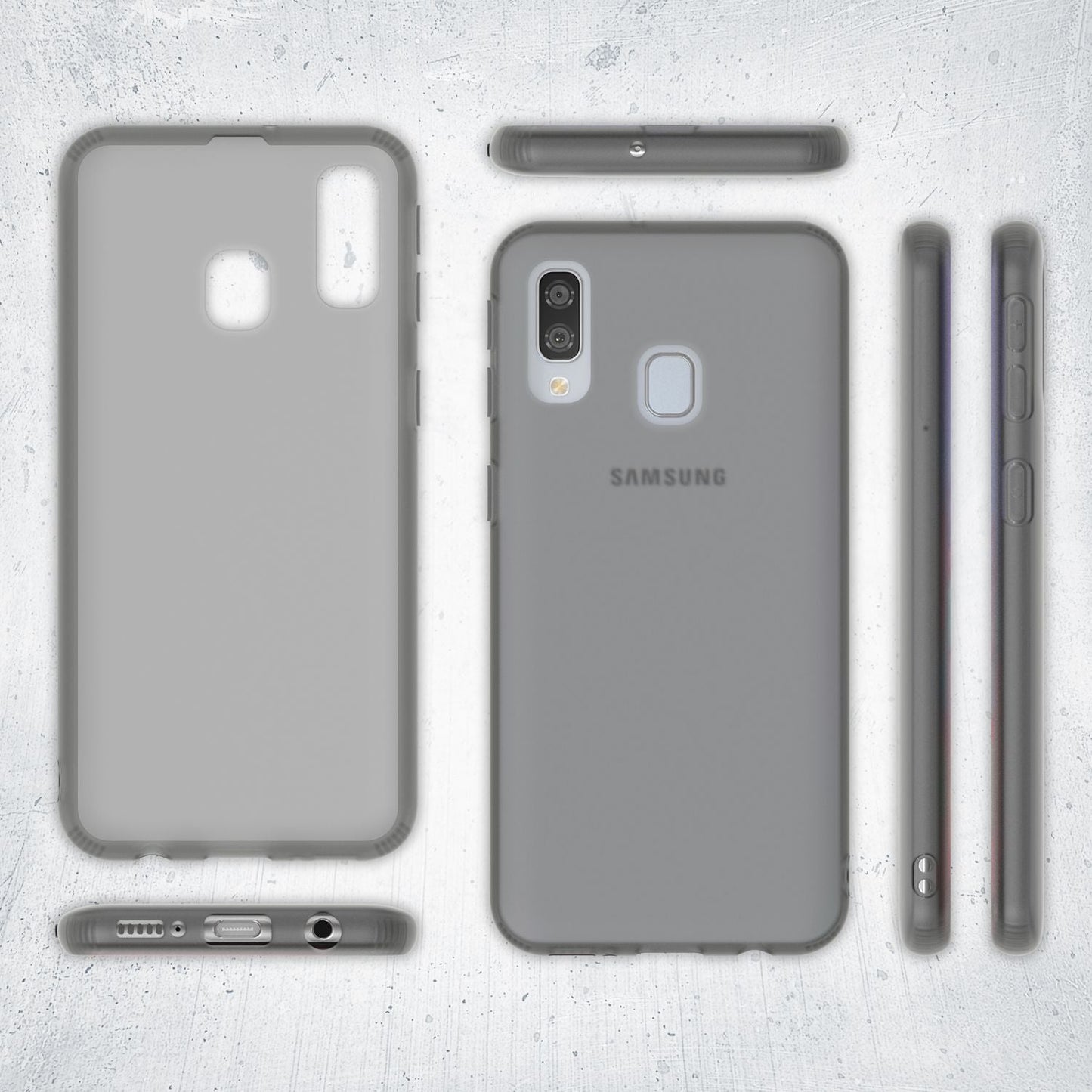 NALIA Galaxy A40 Dünne Silikonhülle - Passgenaues TPU Case Transparent Kratzfest