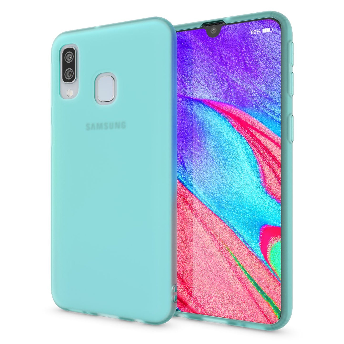 NALIA Galaxy A40 Dünne Silikonhülle - Passgenaues TPU Case Transparent Kratzfest