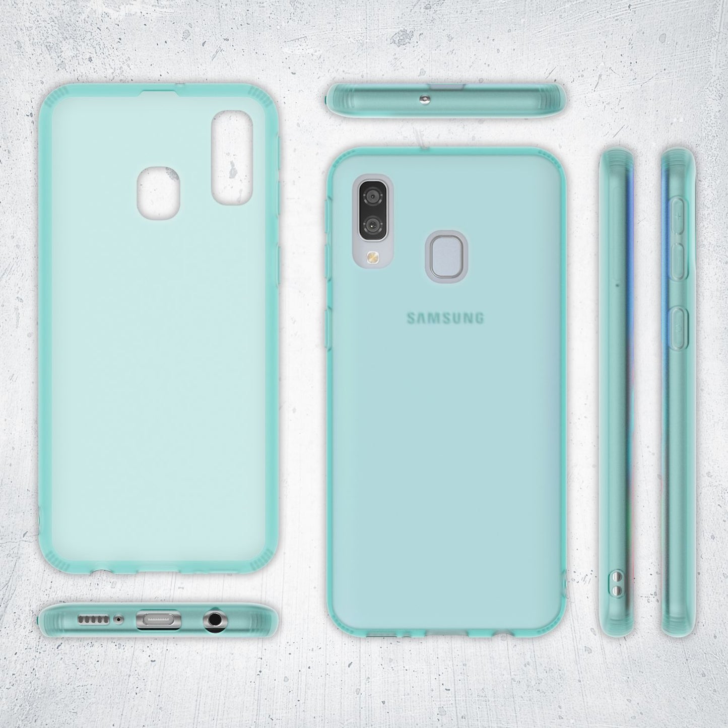 NALIA Galaxy A40 Dünne Silikonhülle - Passgenaues TPU Case Transparent Kratzfest