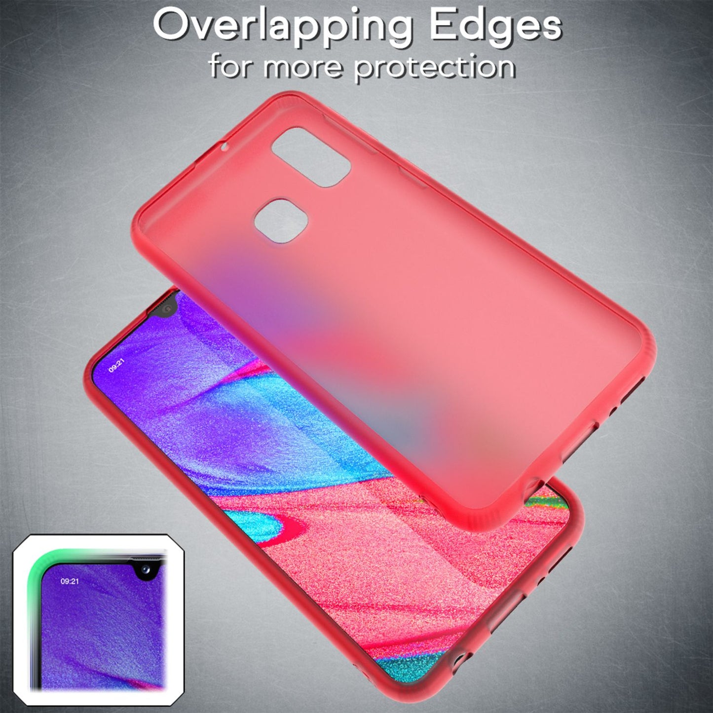 NALIA Galaxy A40 Dünne Silikonhülle - Passgenaues TPU Case Transparent Kratzfest