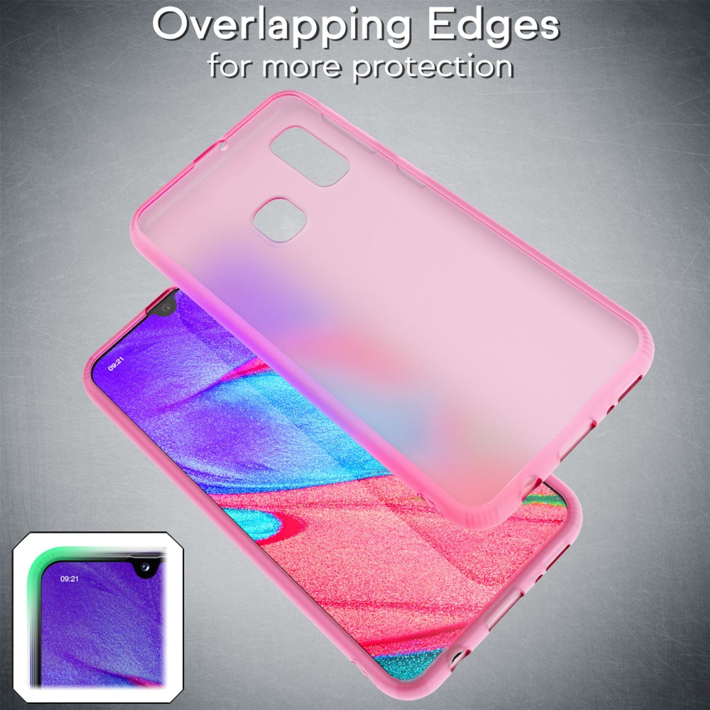 NALIA Galaxy A40 Dünne Silikonhülle - Passgenaues TPU Case Transparent Kratzfest