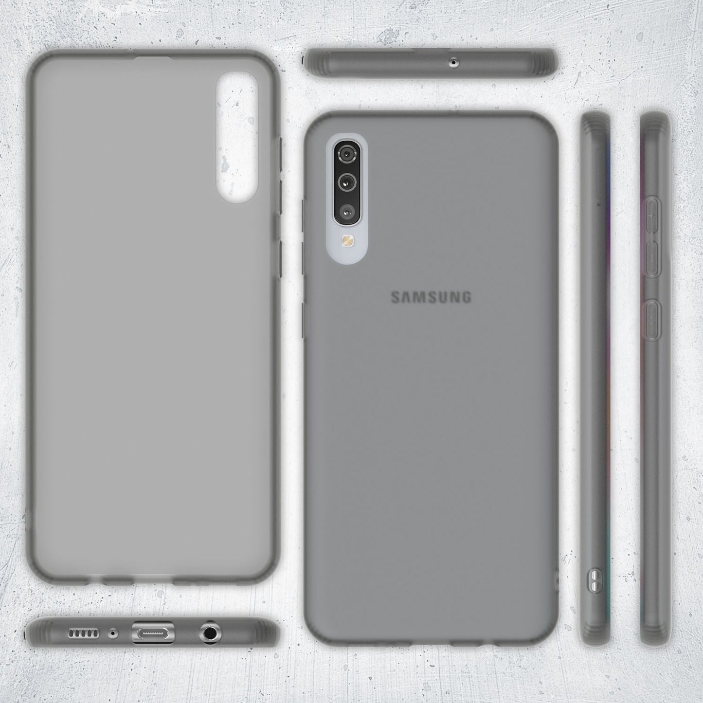 NALIA Galaxy A70 Slim Hülle - Dünn, Transparent, TPU Schutzhülle Weiches Silikon Etui Für Galaxy A70
