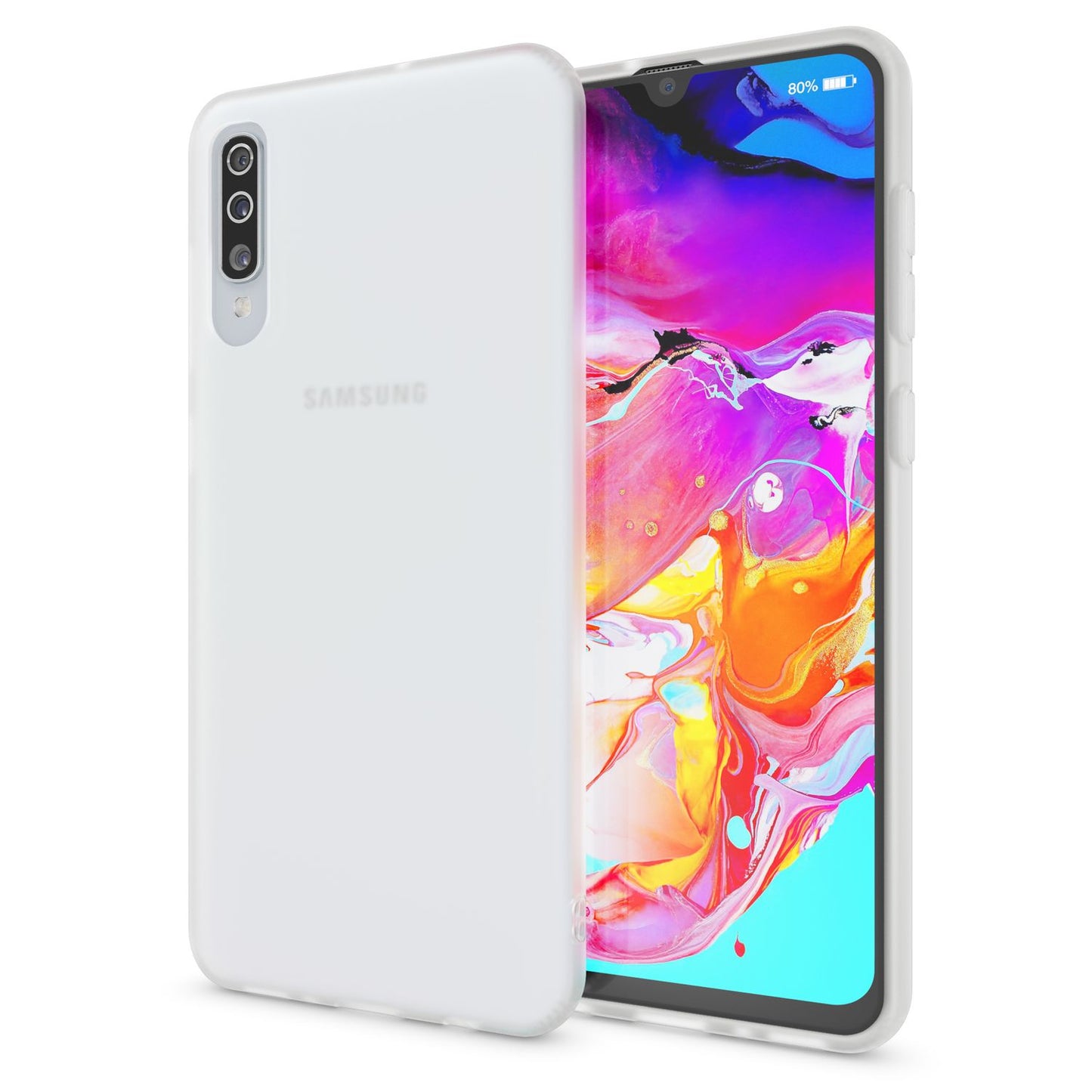 NALIA Galaxy A70 Slim Hülle - Dünn, Transparent, TPU Schutzhülle Weiches Silikon Etui Für Galaxy A70