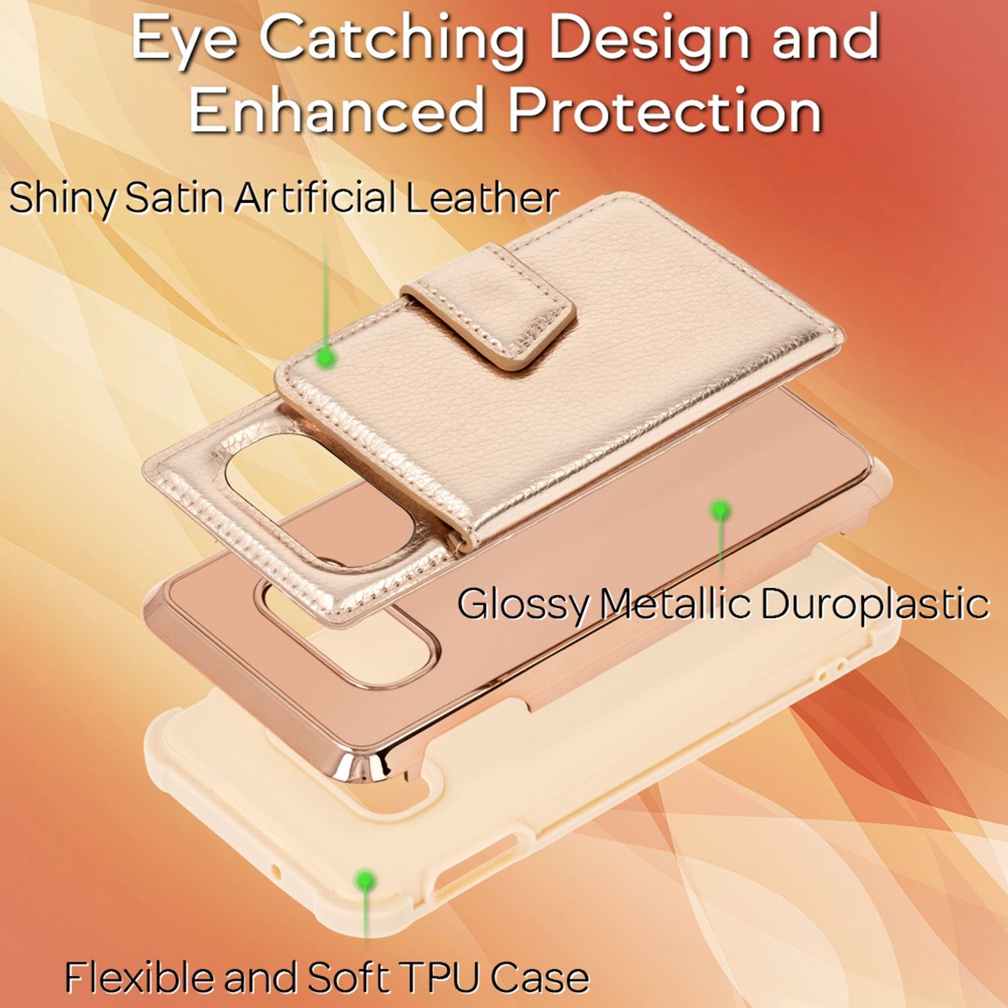 NALIA Schutz Handyhülle für Samsung Galaxy S10e Spiegel Kunst Leder Etui Handy Tasche