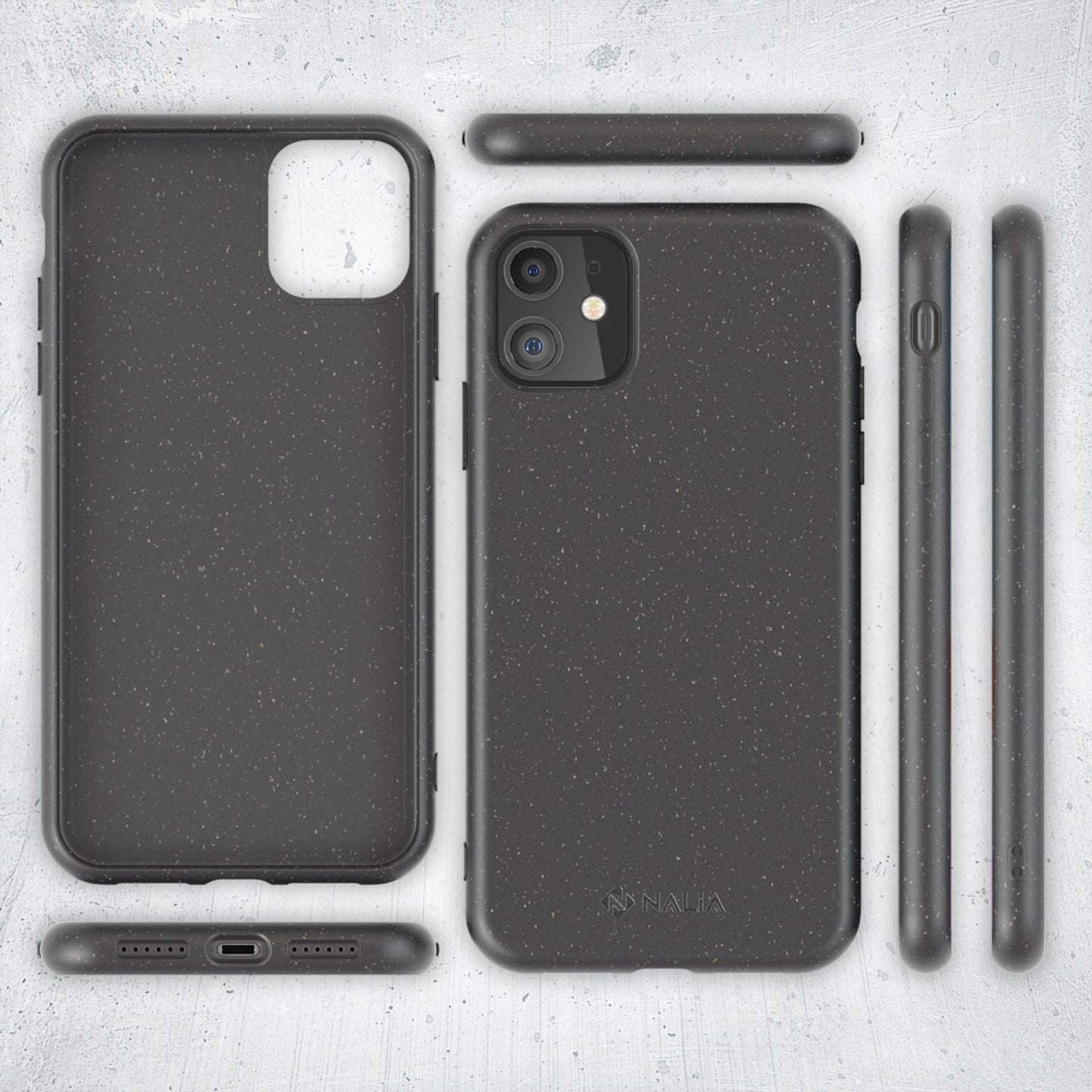 NALIA Bio Handy Hülle für iPhone 11, Nachhaltige Abbaubar Vegan Öko Case Cover