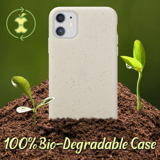 NALIA Bio Handy Hülle für iPhone 11, Nachhaltige Abbaubar Vegan Öko Case Cover