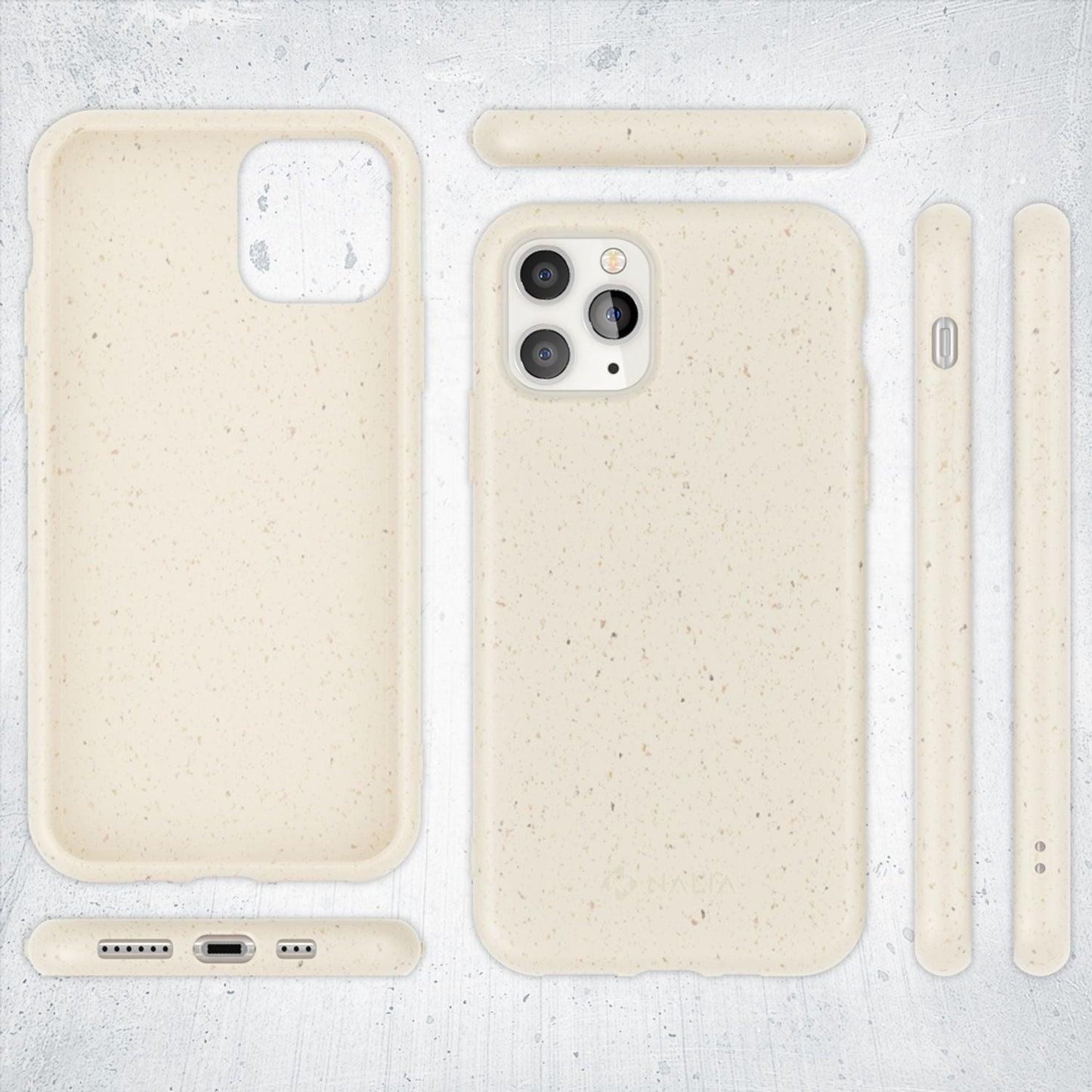 NALIA Bio Handy Hülle für iPhone 11 Pro Max, Nachhaltig Abbaubar Öko Case Cover