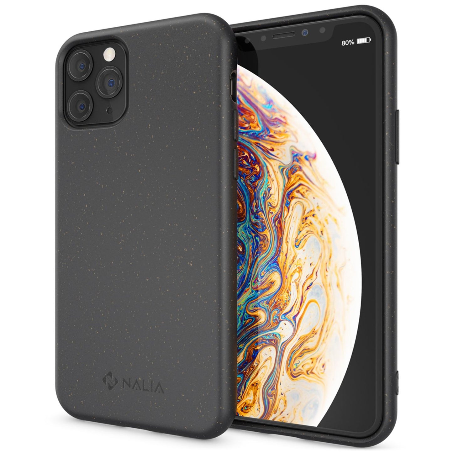 NALIA Bio Handy Hülle für iPhone 11 Pro Max, Nachhaltig Abbaubar Öko Case Cover