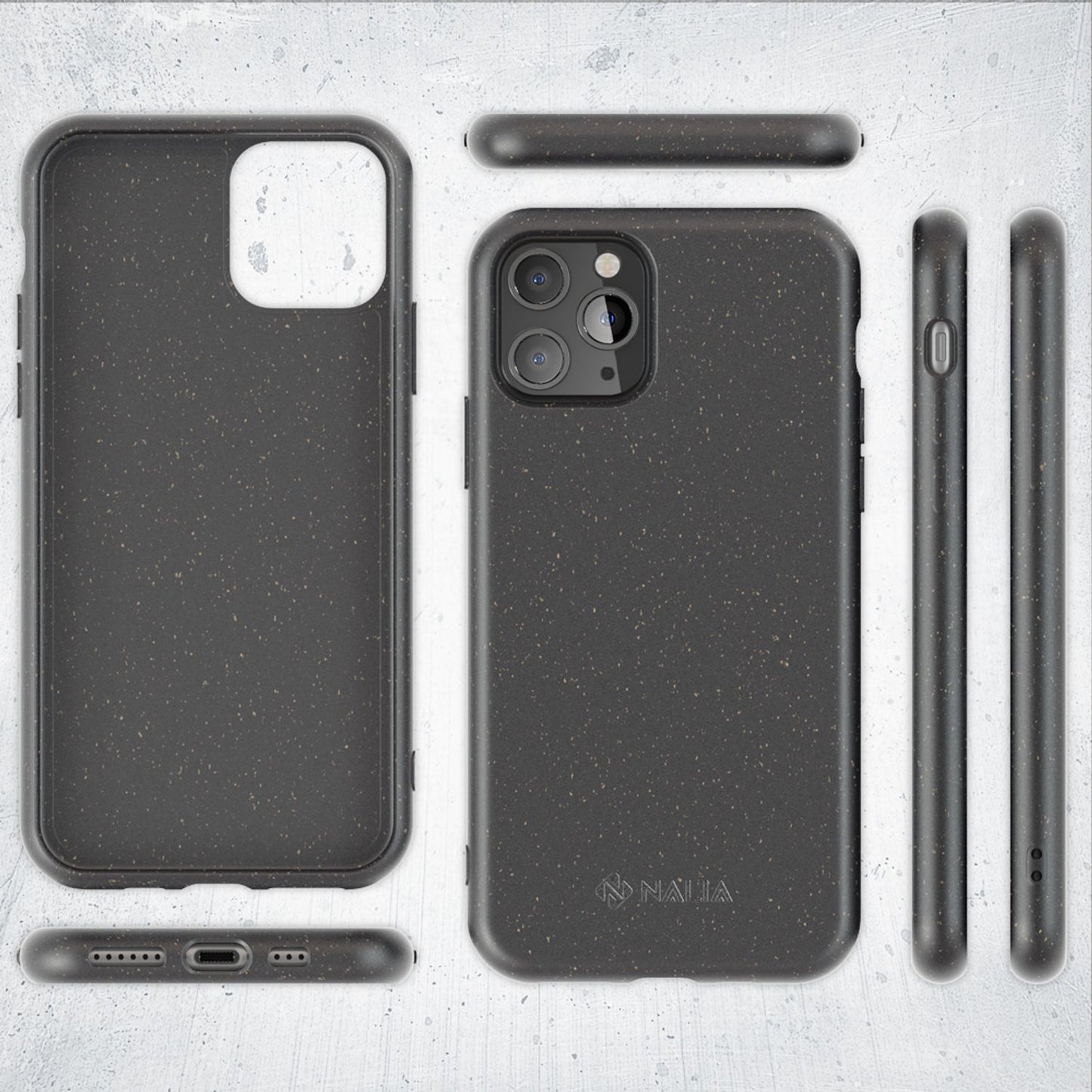NALIA Bio Handy Hülle für iPhone 11 Pro Max, Nachhaltig Abbaubar Öko Case Cover