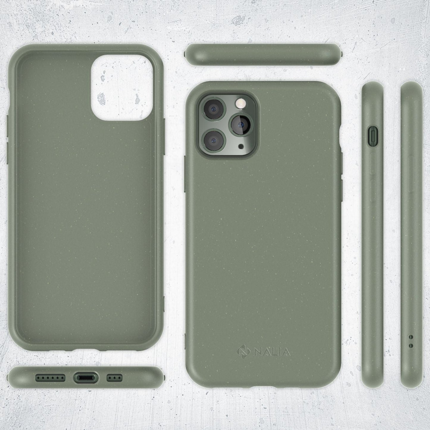 NALIA Bio Handy Hülle für iPhone 11 Pro Max, Nachhaltig Abbaubar Öko Case Cover