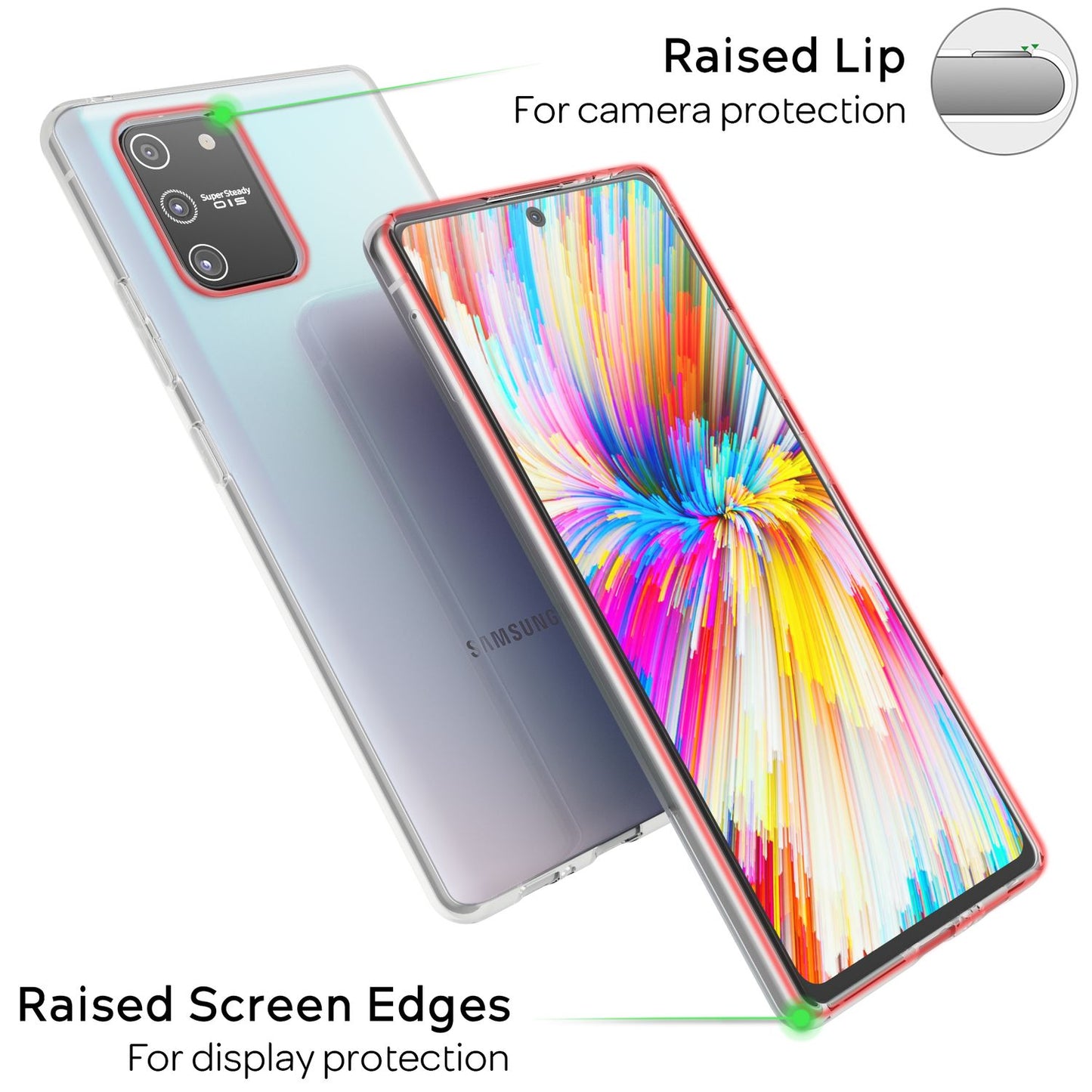 NALIA Galaxy S10 Lite Hülle AirFlex - Größe Passgenau, Material TPU, Transparente Rückseite