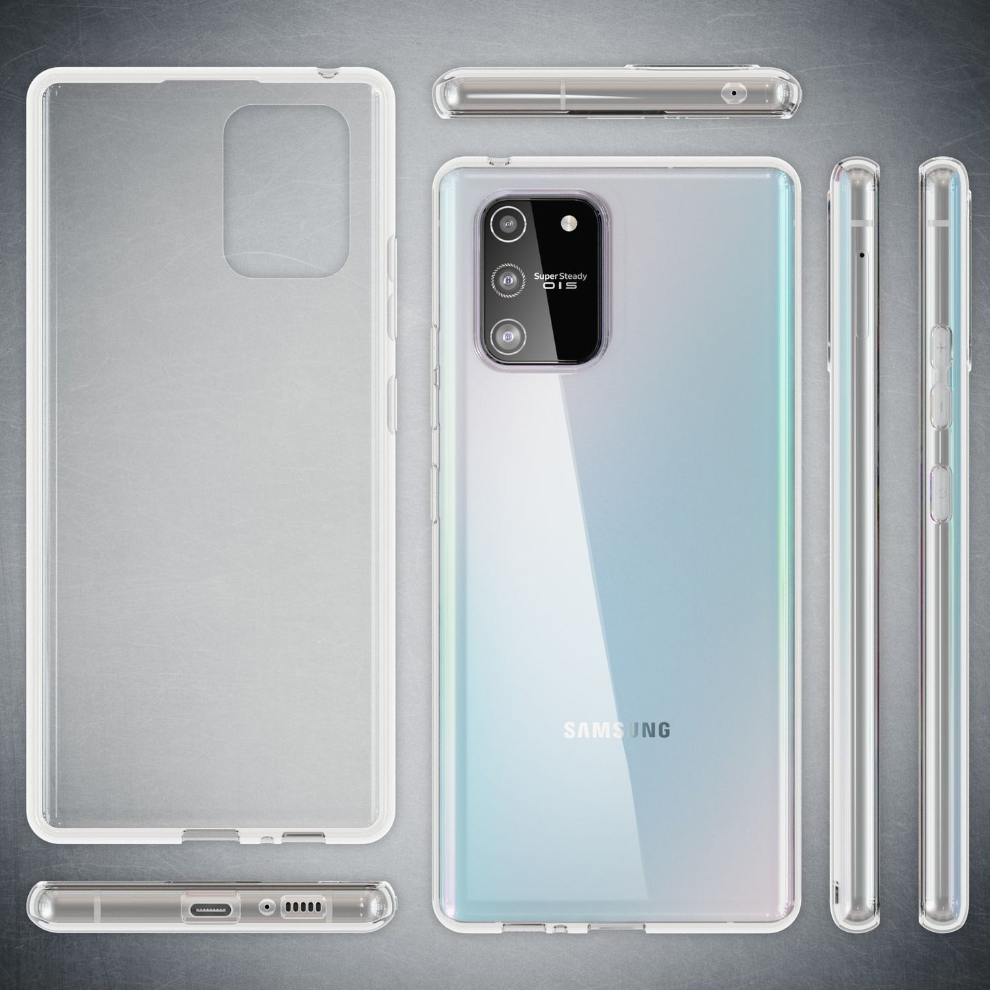 NALIA Galaxy S10 Lite Hülle AirFlex - Größe Passgenau, Material TPU, Transparente Rückseite