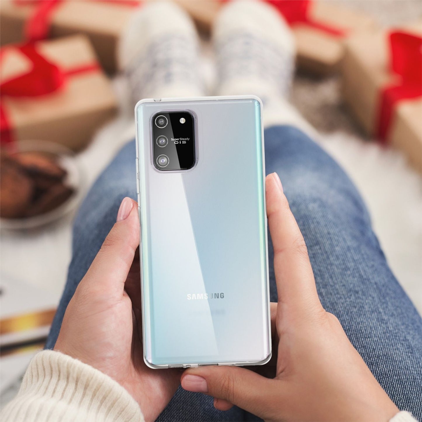 NALIA Galaxy S10 Lite Hülle AirFlex - Größe Passgenau, Material TPU, Transparente Rückseite