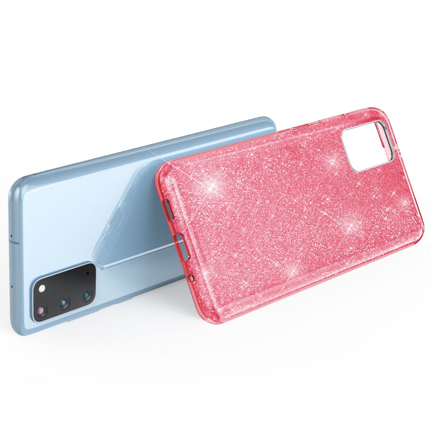 NALIA Glitter Case für Samsung Galaxy S20, Diamant Schutz Hülle Handy Tasche