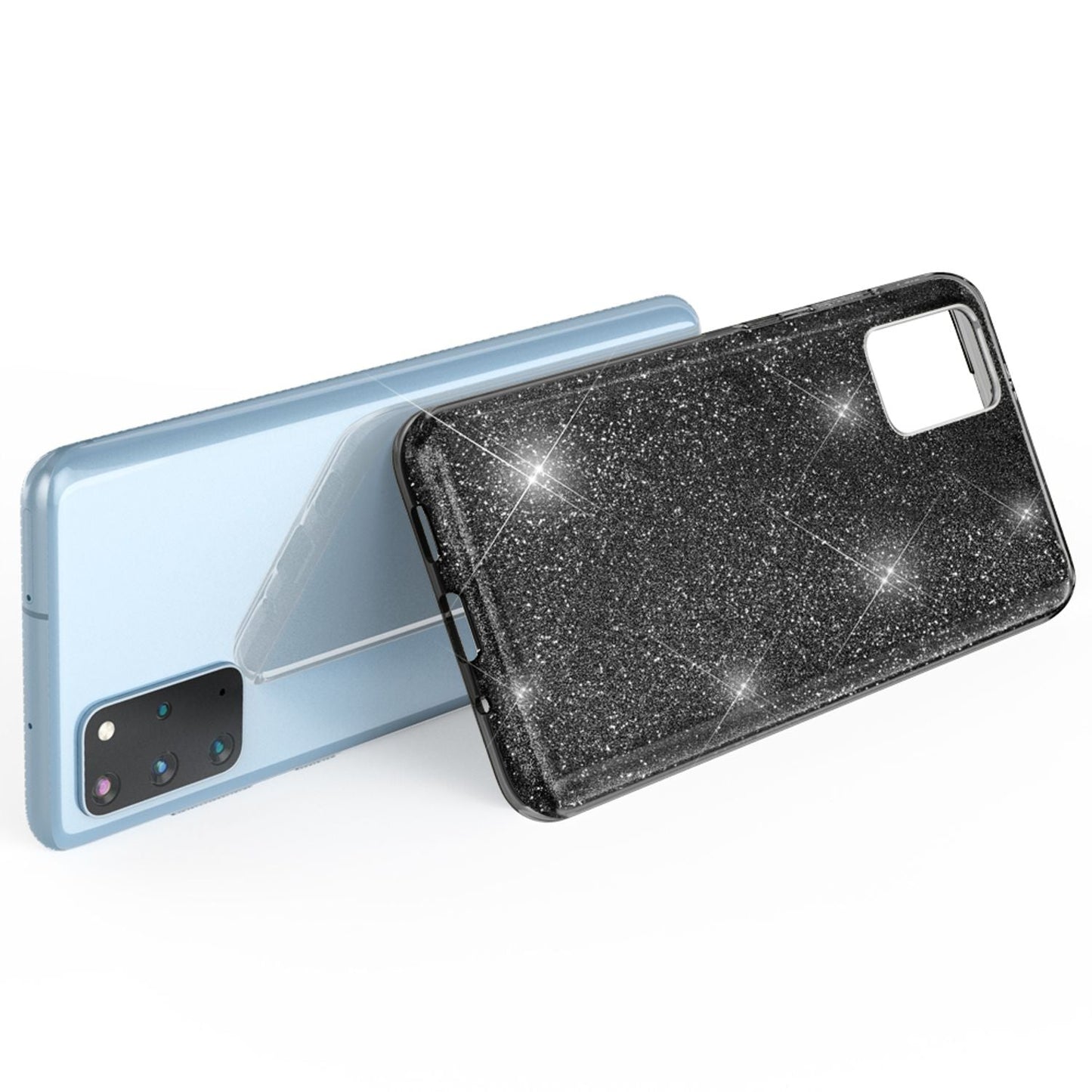 NALIA Galaxy S20 Plus Glitzer Hülle Diamant Effekt - Passform Für Galaxy S20 Plus, TPU Material, Leichtes Gewicht