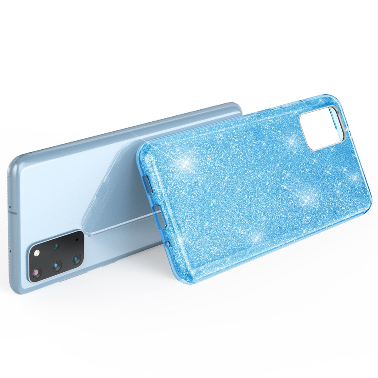 NALIA Galaxy S20 Plus Glitzer Hülle Diamant Effekt - Passform Für Galaxy S20 Plus, TPU Material, Leichtes Gewicht