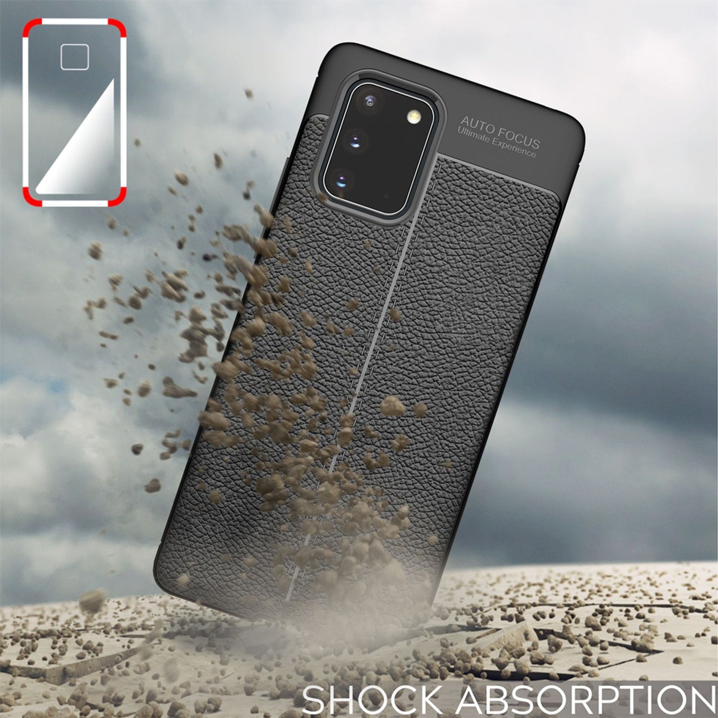 Husă NALIA Design pentru Galaxy S20, aspect piele - material TPU, compatibilă cu telefoanele de 6,2 inch, profil subțire